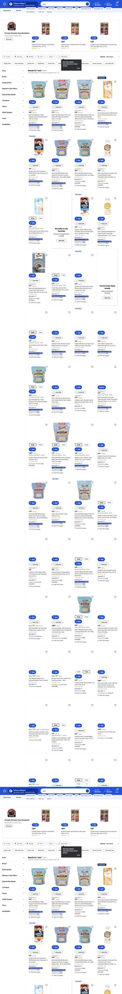 Walmart search results + product page (we’ll scrape both)