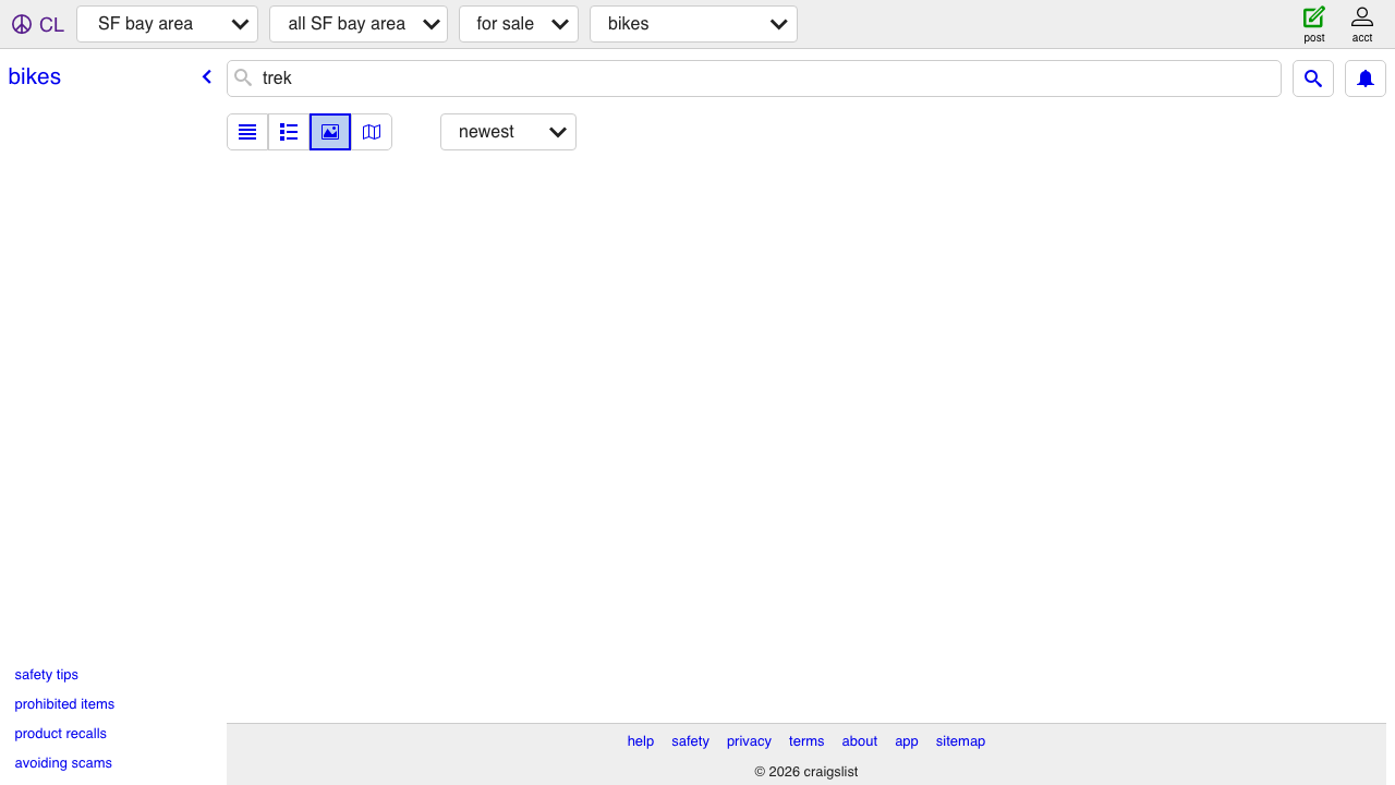 Craigslist search results