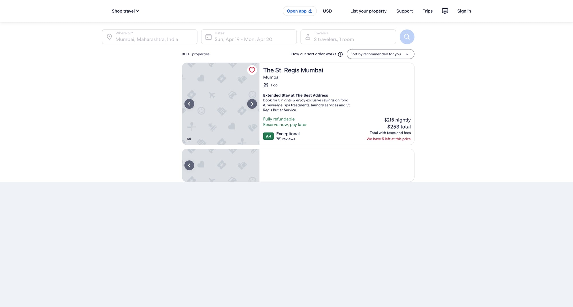 Expedia hotel results page (we’ll scrape listing cards)