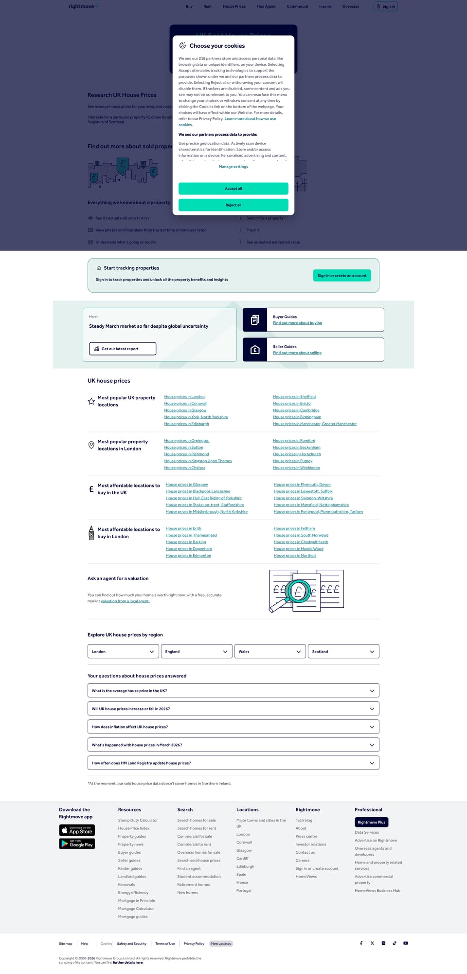 Rightmove sold prices flow (example)