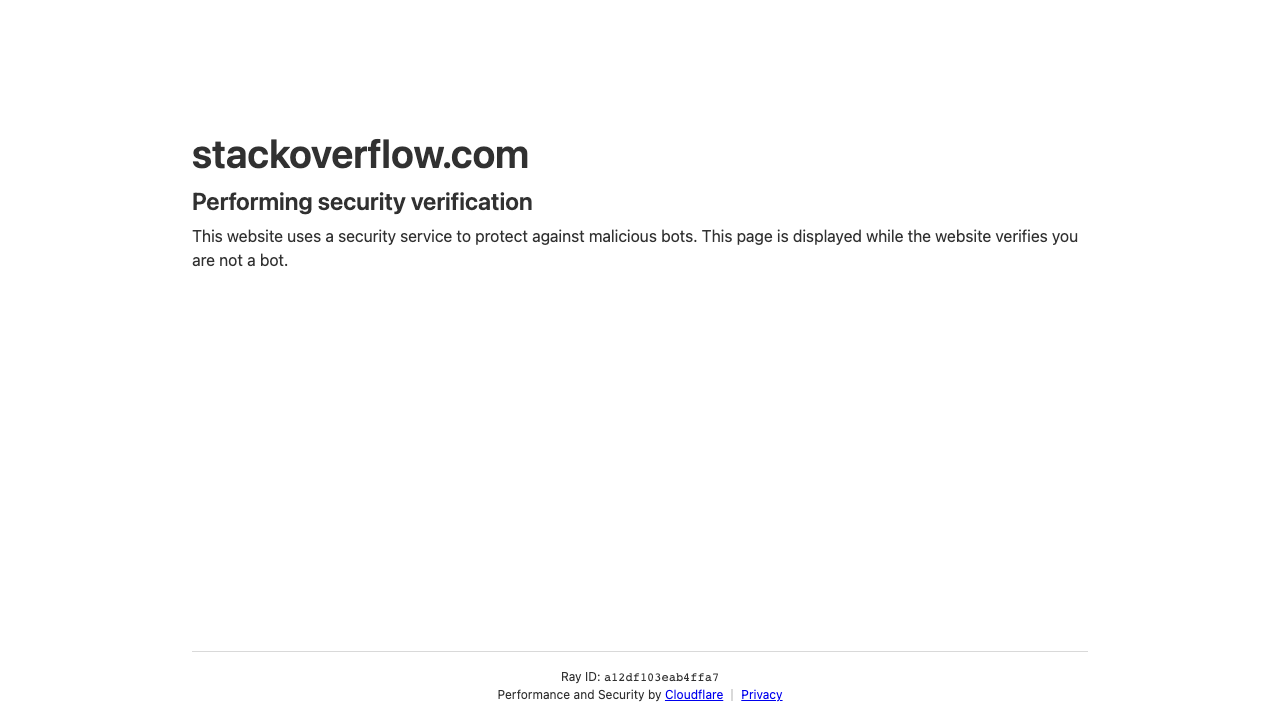 Stack Overflow tag page